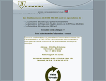 Tablet Screenshot of bricolage-quincaillerie-batiment-accessoire-articles-decoration.lejeunefreres.com
